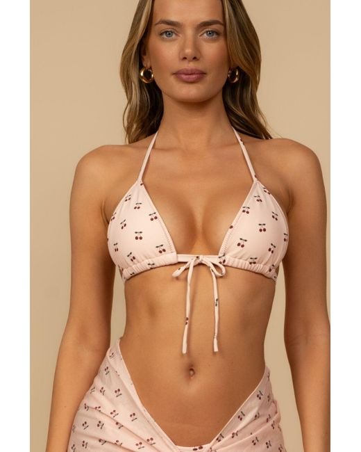 Montce Pink Cherries Emma Bikini Top