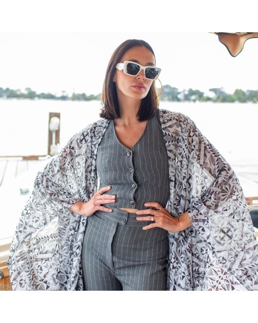 Jennafer Grace Multicolor Pythagoras Kimono