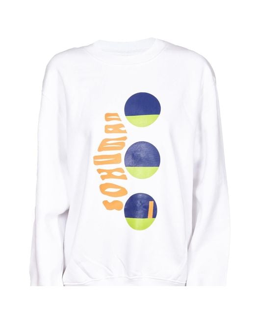 SOHUMAN White Suca Sustainable Sweatshirt