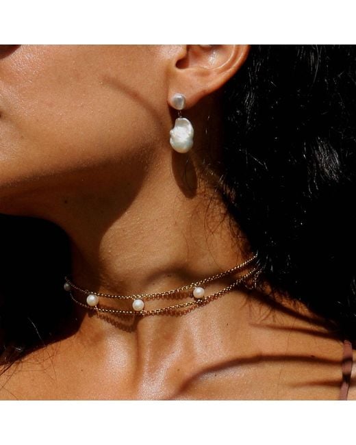 Marquise Swim Metallic Necklace