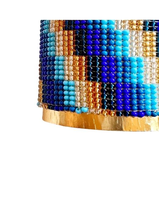Iliana Arrazola Blue Minimalist Deconstructed Bracelet