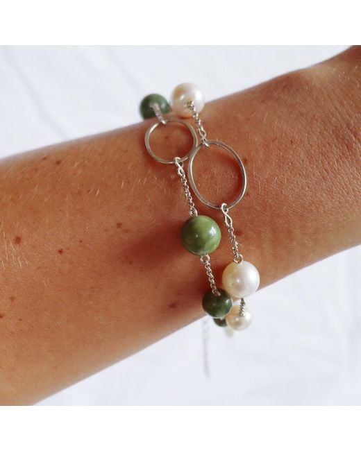 FV Jewellery Metallic La Pierre Fresh Water Pearl Bracelet
