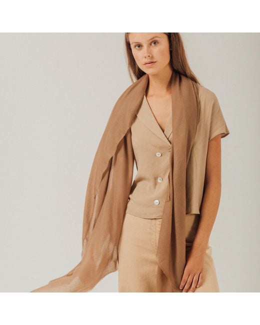 Bel Cashmere Natural Light Cashmere Foulard