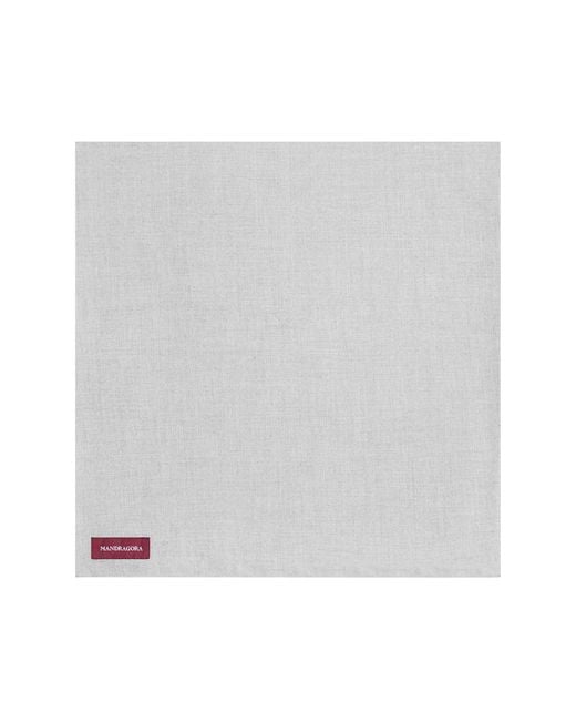 Mandragora White Classic Viscose Scarf Omaro