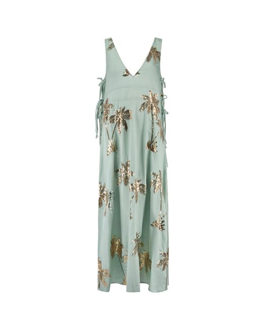 Traffic People Green Palms Of And Sequin The Last Song Dress