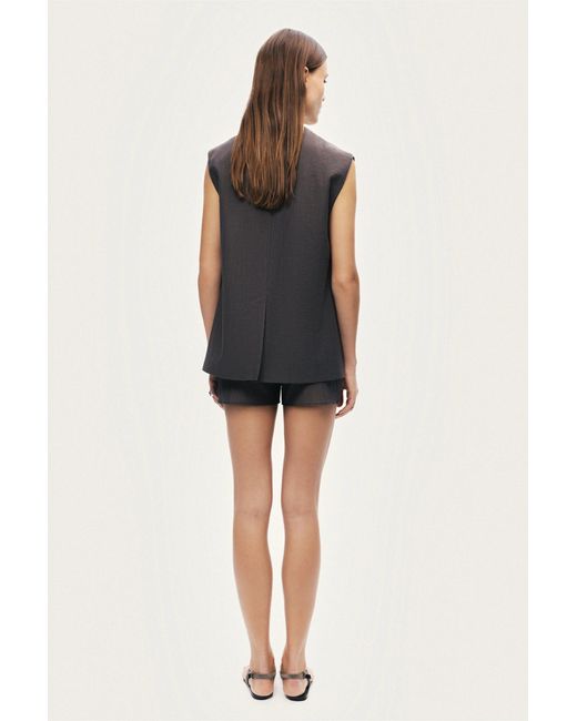 Nocturne Gray Tailored V-Neck Vest