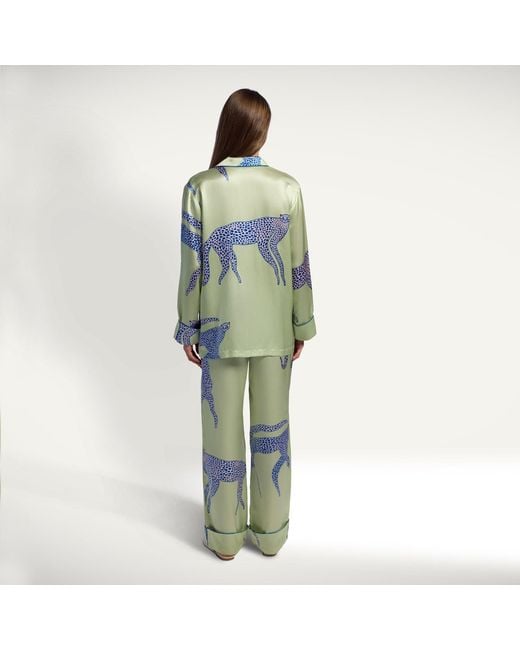 Piola Green Silk Pyjama Bottoms