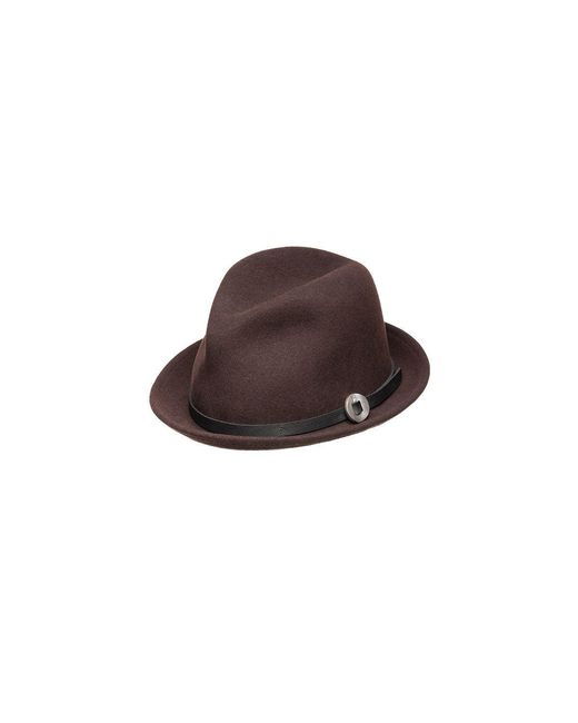 Jamie Slye Hats + Accessories Black Viv Short Brim Fedora Hat