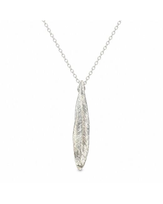 Mother Nature Jewelry Metallic Leaf Necklace, Handmade Pendant