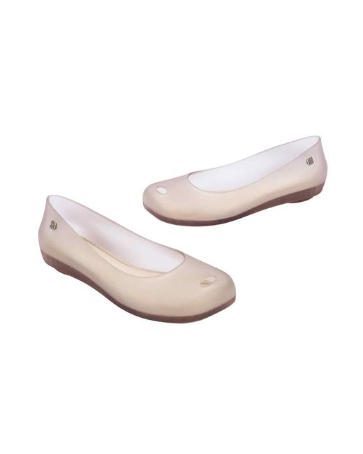 Melissa Pink Neutrals Nova Ultragirl Ballet Flats