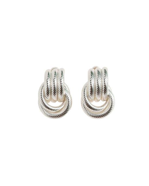 Miss Cecilia Metallic The Rope Knot Studs