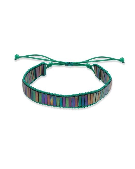 Milou Jewelry Green Emma Beaded Bracelet