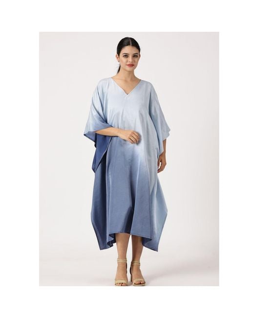 Heritagemoda Blue Ombré Kaftan