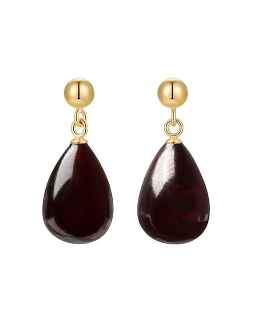 Katy Faye Multicolor January Garnet Earrings