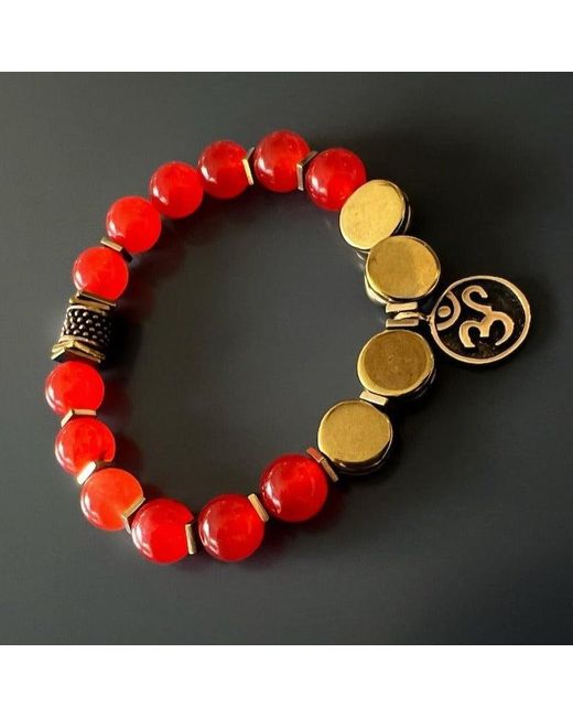 Ebru Jewelry Red Carnelian Yoga Bracelet