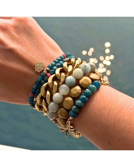 Rachel Nathan Blue Remix: Faceted Apatite Bracelet