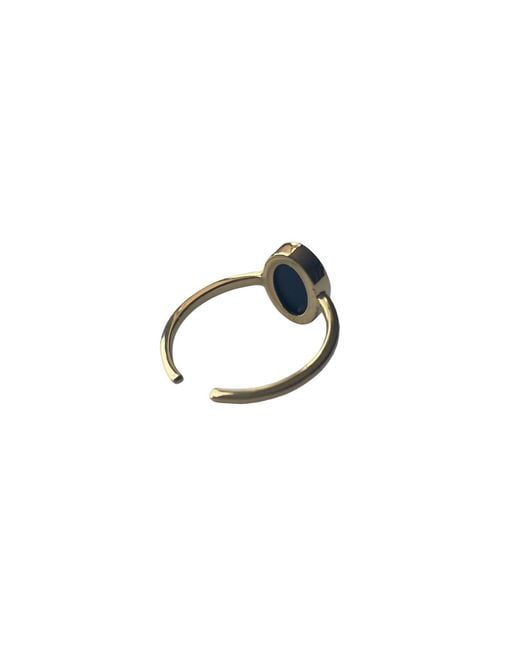 Fi Collection Blue Plated Onyx Ring
