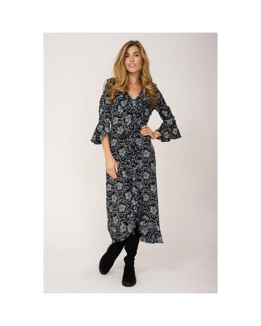 At Last Black Felicity Midi Dress