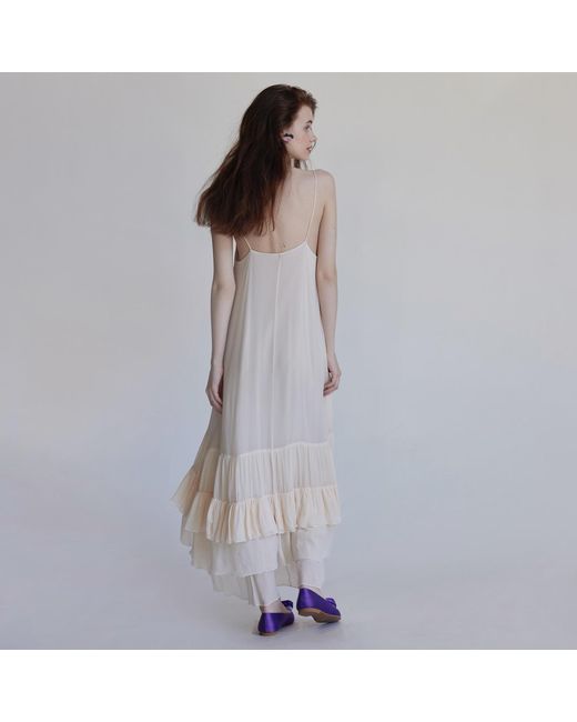 Belsize25 Natural Layers Dress – Pure Mulberry Silk Halterneck Dress