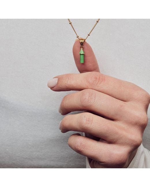 Après Youth Metallic Rocket Charm Necklace