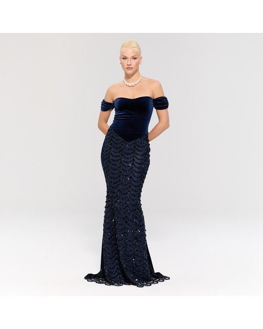 Nur Karaata Blue Dynasty Waltz Dress
