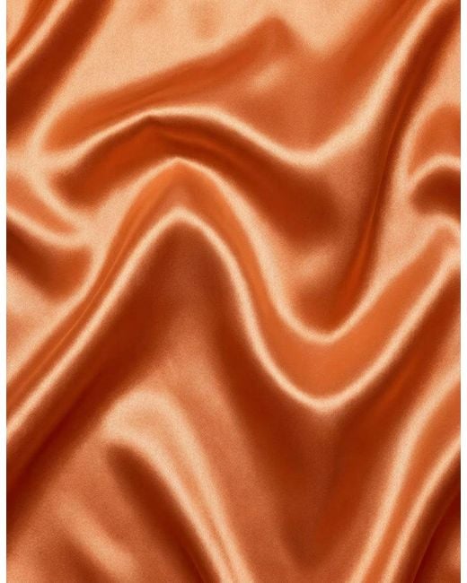 Hustle Orange Fenyx Rising Satin-Shirt for men