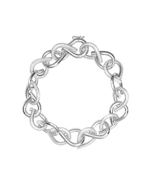 Meulien Metallic Waterdrop Link Bracelet
