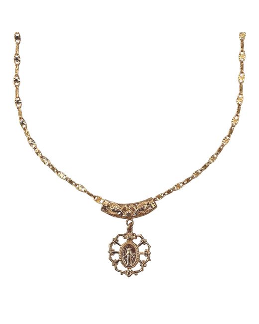 IN CAUDA VENENUM Metallic Immaculate Necklace