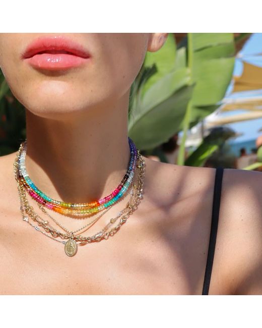 Mineralgems•Studio Multicolor Choker With Precious Gemstones