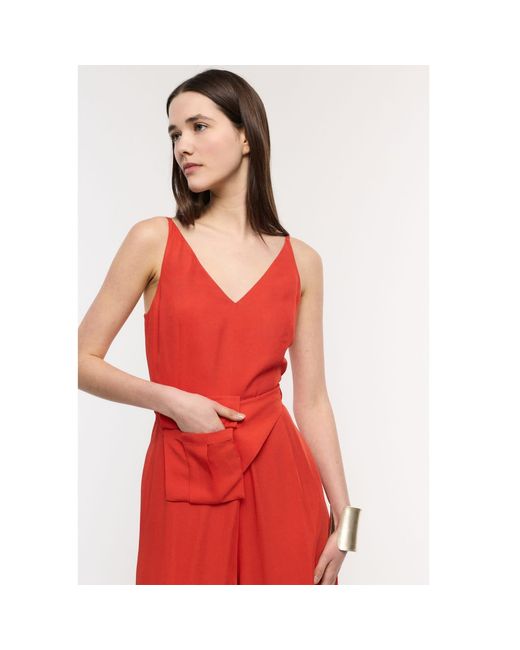 Mirimalist Red Onyx Loose Jumpsuit