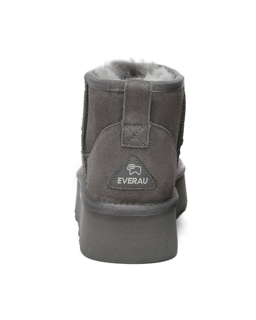 EverAu Australia Gray Heron Ultra Mini Platform Boots