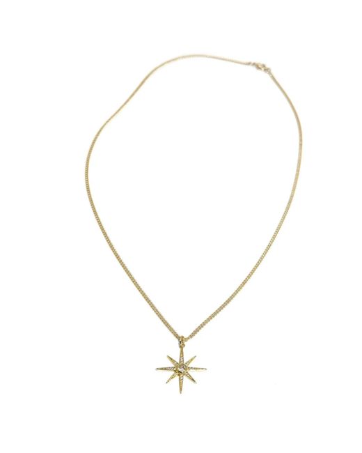Rachel Nathan Metallic Pavé Spur Necklace
