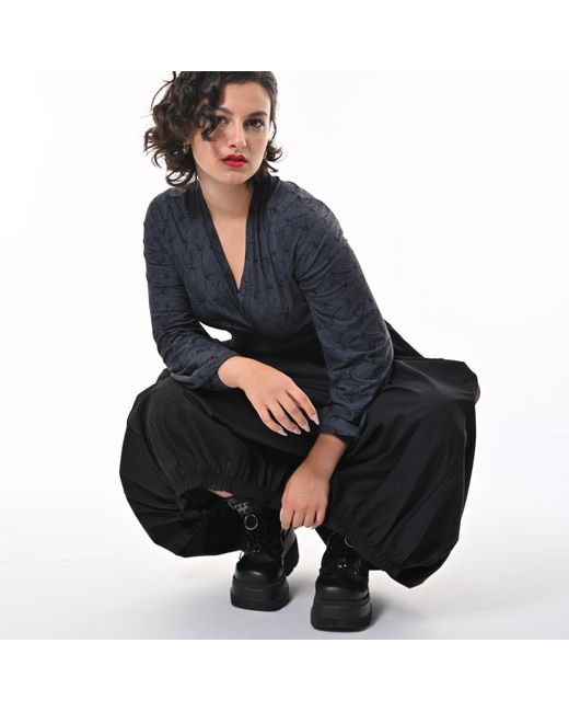 Frock Tales Blue Kenza Wrap Top