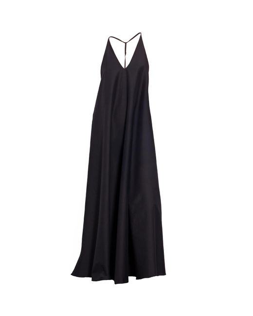 gaffer&fluf Blue Deep Back A-Line Maxi Dress