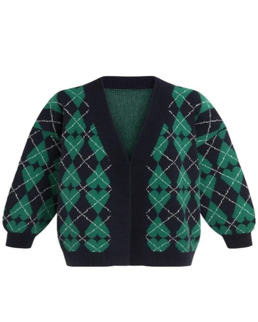 Saachi Green Grandpa Heart Cardigan