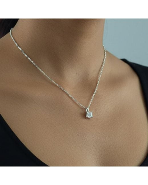 Uchi and Soto Metallic Shikaku Stone Pendant Necklace