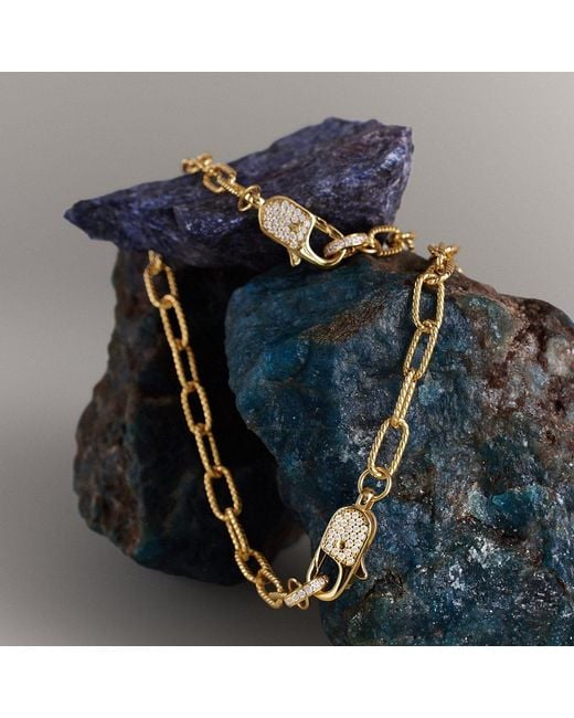 Freqnc Atelier Metallic Baddie Clasp Bracelet
