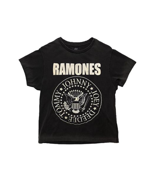 Other Uk Black Ramones Classic Seal Vintage T-Shirt for men