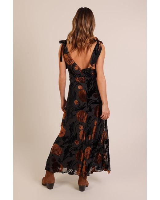 Traffic People Black Burnout Grace Dress