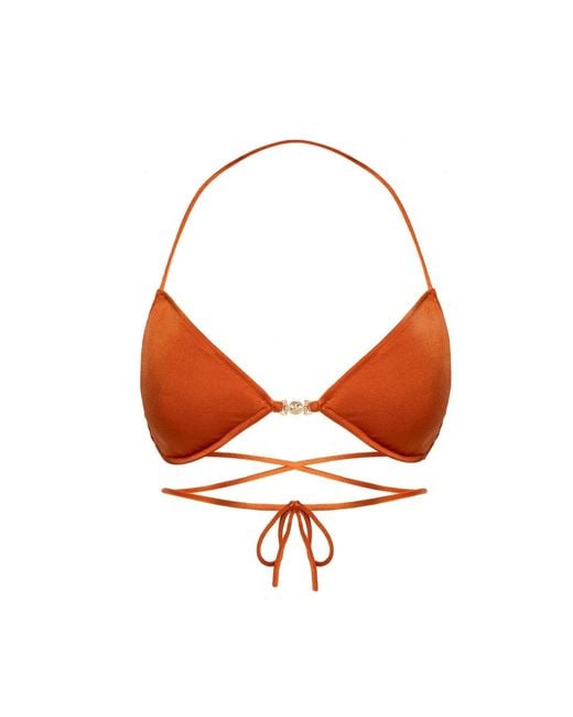 Cherina Beachwear Llc Orange Seinna Bikini Top