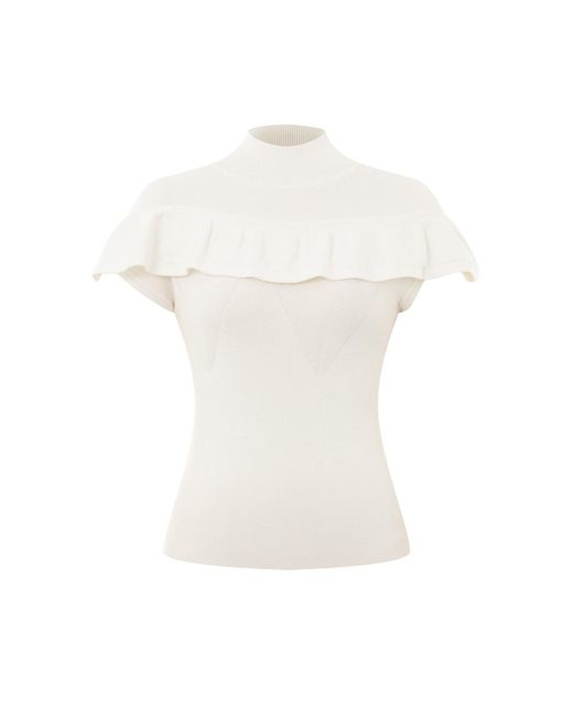 Emma Wallace White Lotte Top