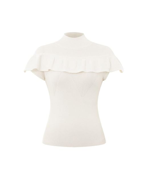 Emma Wallace White Lotte Top