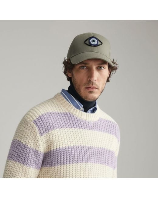 C. Grassi Green The Energy Project Evil Eye Hat for men