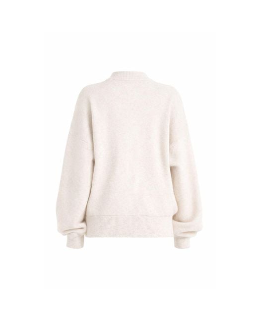 Loom Archives White Neutrals Loom Zip Through Knit