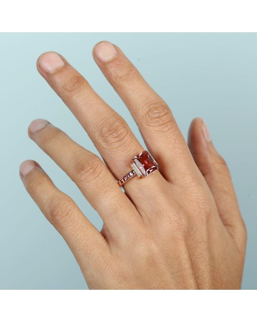 Artisan Pink Rose Tourmaline & Diamond Ring