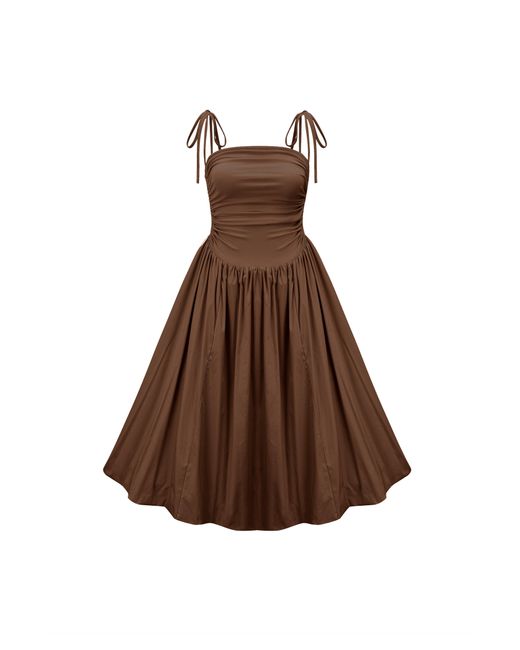 Amy Lynn Brown Alexa Chocolate Puffball Dress