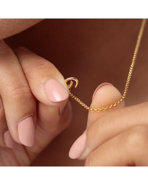 Lily Charmed Metallic Plated Rich Tea Biscuit Charm Necklace