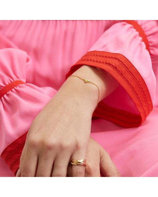Auree Jewellery Metallic Verona Vermeil Full Heart Bracelet
