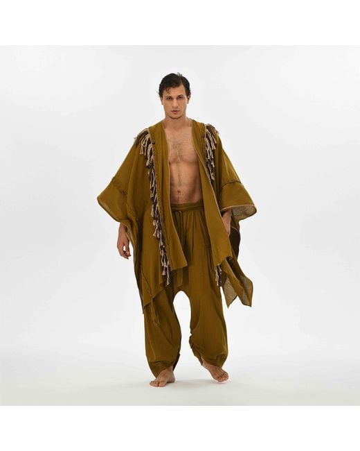 Zhenabia Green Sidra Poncho