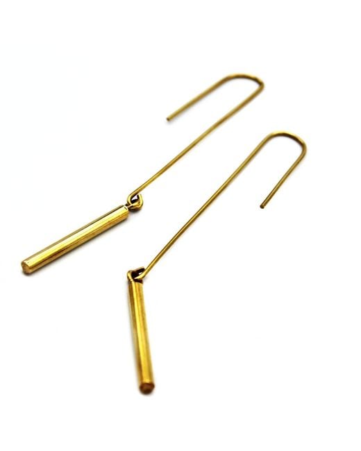 Lala Salama Metallic Match Stick Earrings